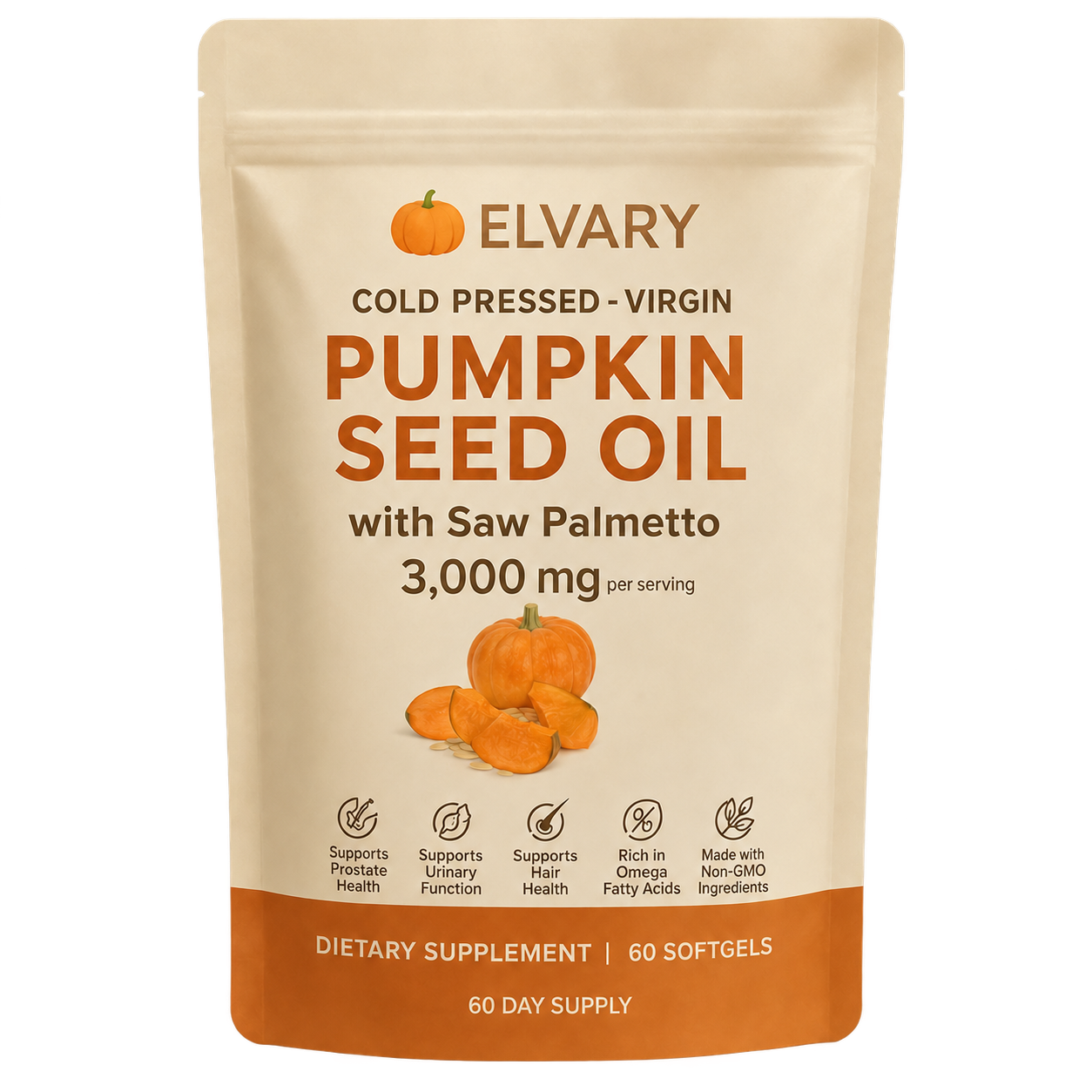 Elvary® Pumpkin Seed Oil Softgels
